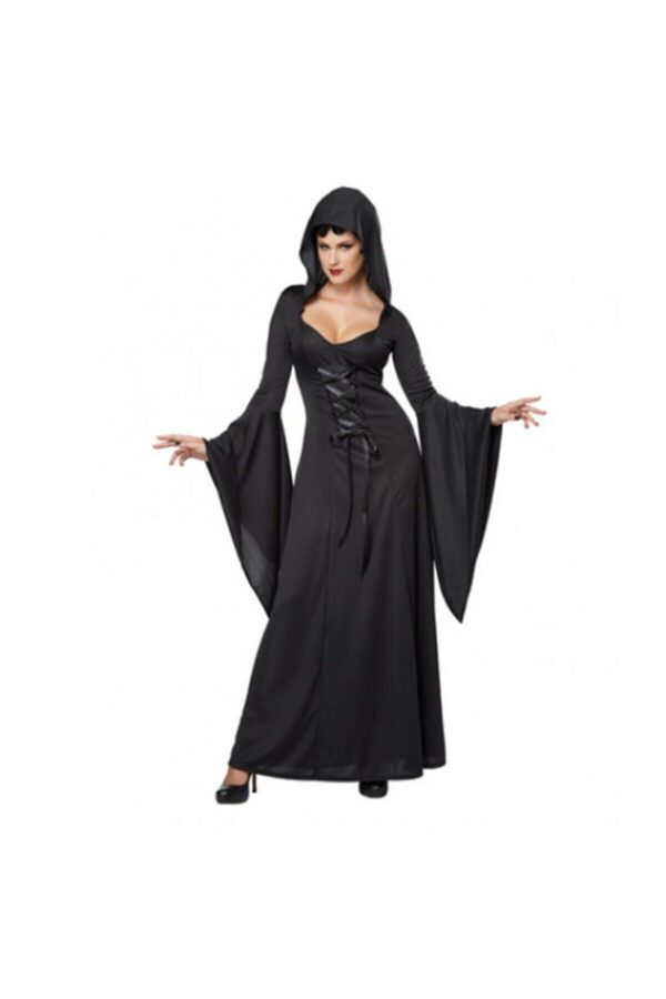 Büyücü Cadı Siyah Yetişkin Kadın Kostüm